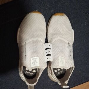 Adidas White Slip-On Sneakers with Minimalist Design